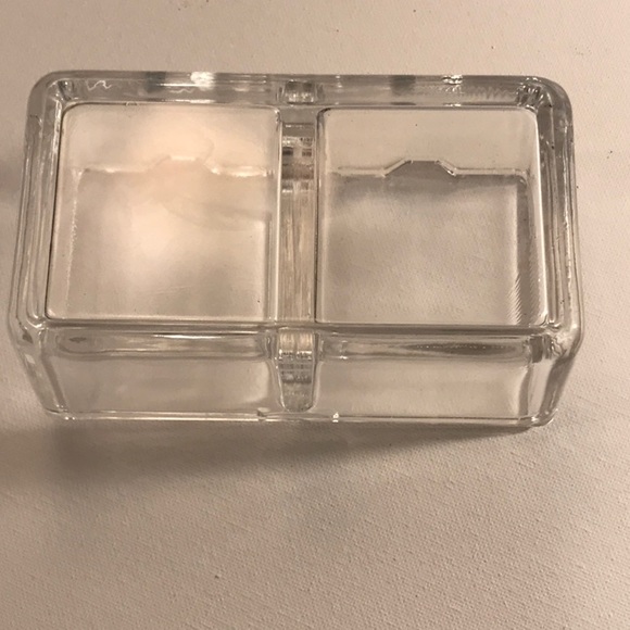 WMF Cromargan glass lidded double condiment dish - Picture 7 of 9